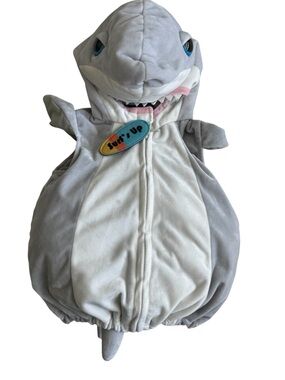 Going Wild Shark Plush Costume Gray Halloween size 6-9 months infant